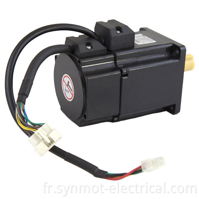 Synmot 0.75kw 2.4 n.m Série 3000RPM Aimant permanent Synchronous AC Served Motor